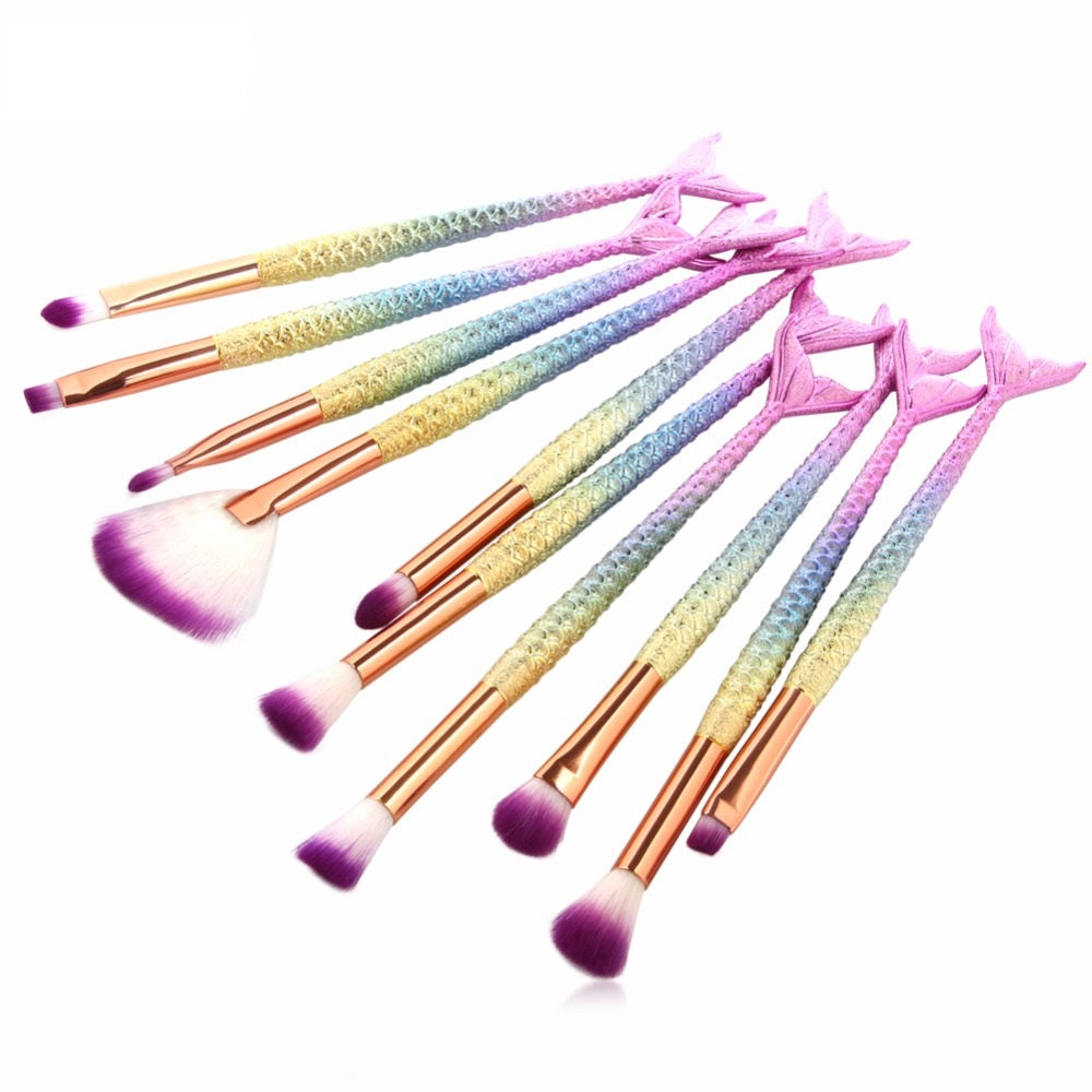 Mermaid Makeup Brush Set