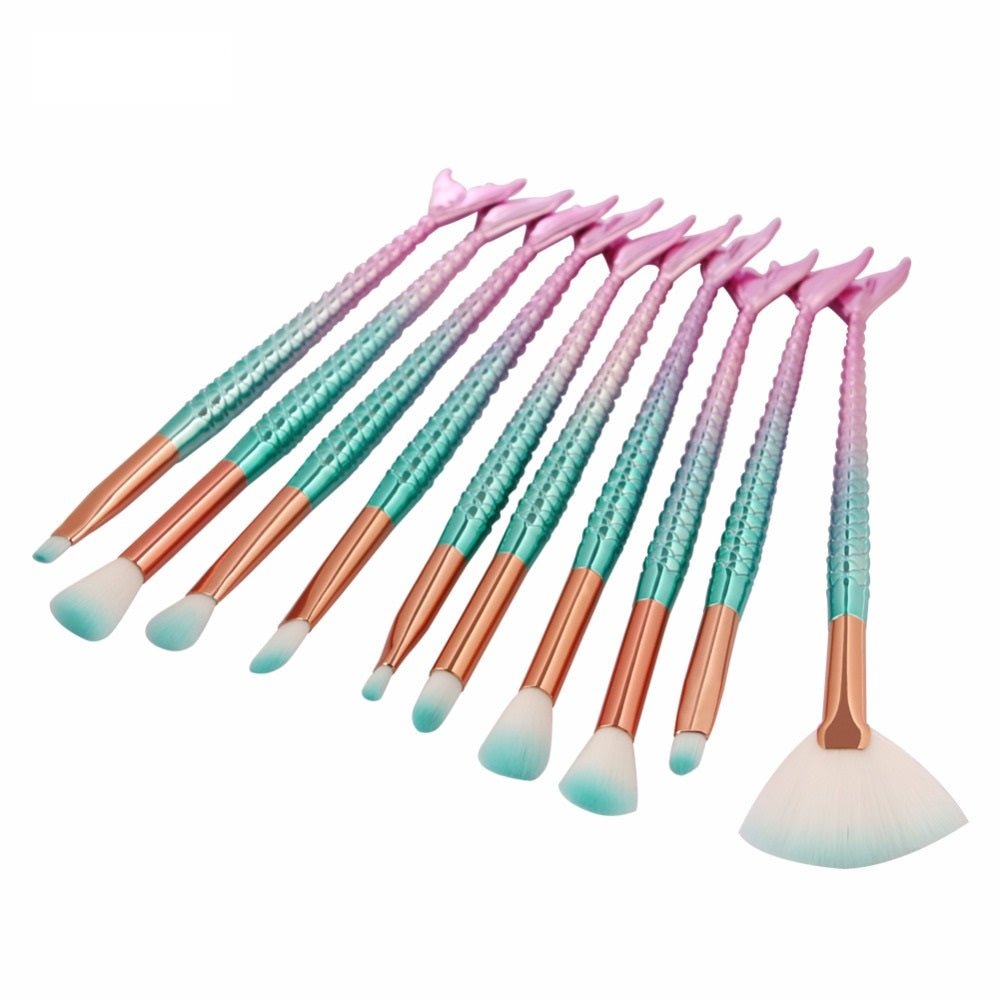 Mermaid Makeup Brush Set